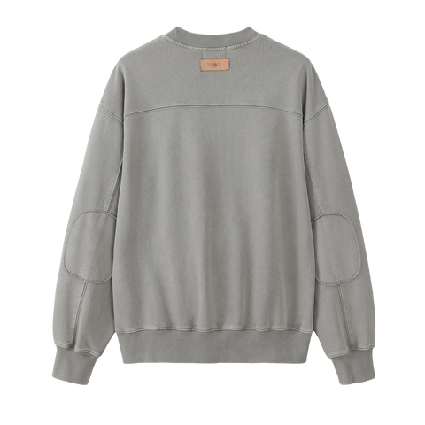 Leather Patch Sweater