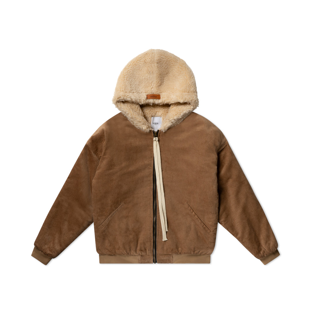 Yosqi Corduroy Zip Up Jacket YOSQI LONDON