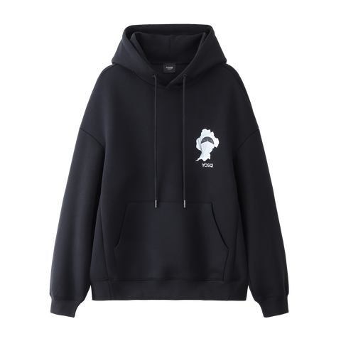 YOSQI Hidden Face Oversized Hoodie