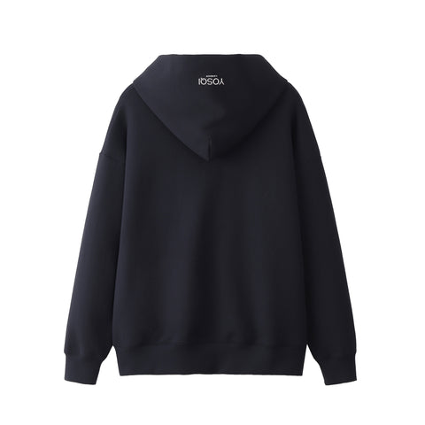 Embossed Metal Logo Hoodie