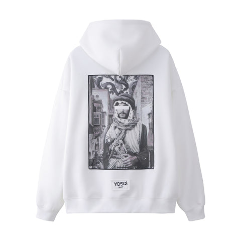 "City Of Hope" Patch Oversized Hoodie