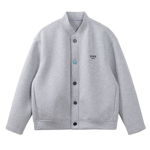 Jade Button Bomber Jacket
