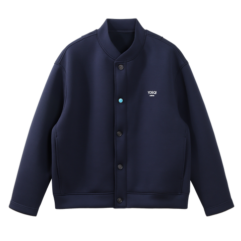 Jade Button Bomber Jacket