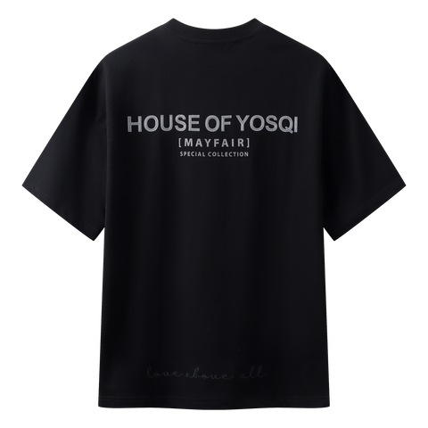 Mayfair Tee (Black / Grey Rock Print)