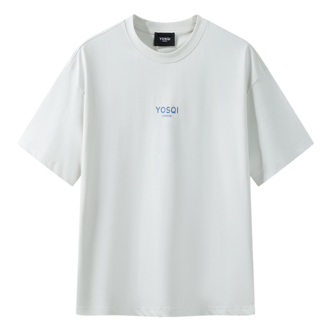 Mayfair Tee (Grey / Blue Rock Print)