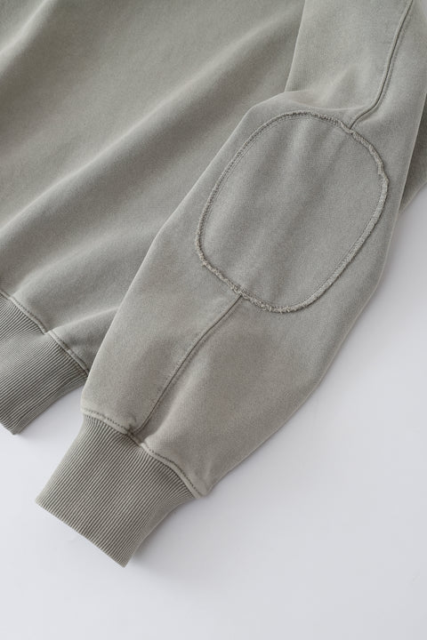 Leather Patch Sweater
