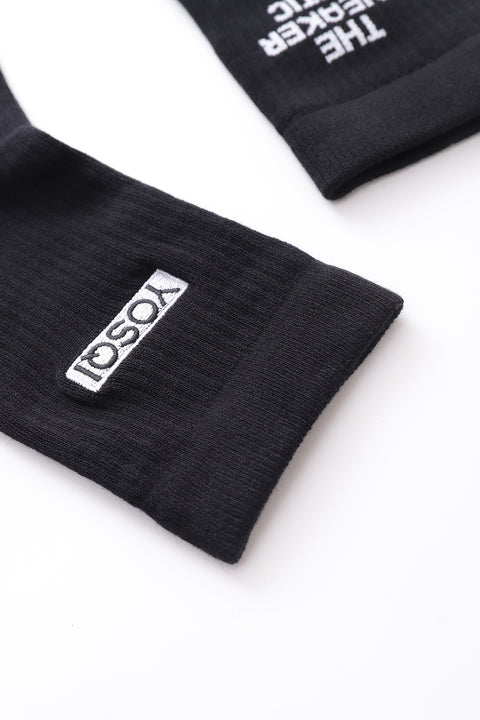 Yosqi X The Sneaker Critic Socks (Black) (3 Pack)