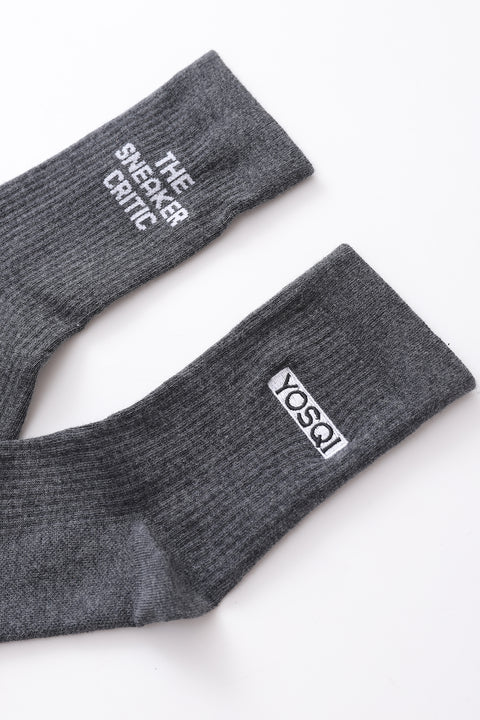 Yosqi X The Sneaker Critic Socks (Grey) (3 Pack)