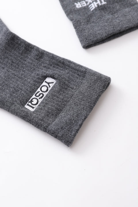 Yosqi X The Sneaker Critic Socks (Grey) (3 Pack)