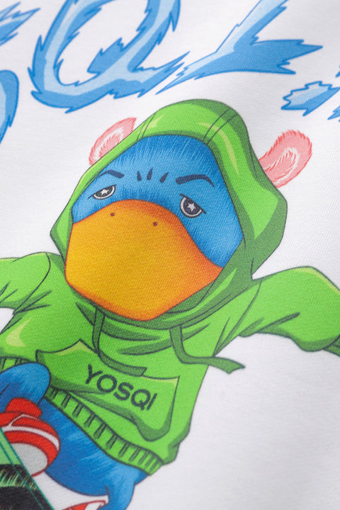 Skating Mascot Oversized Hoodie
