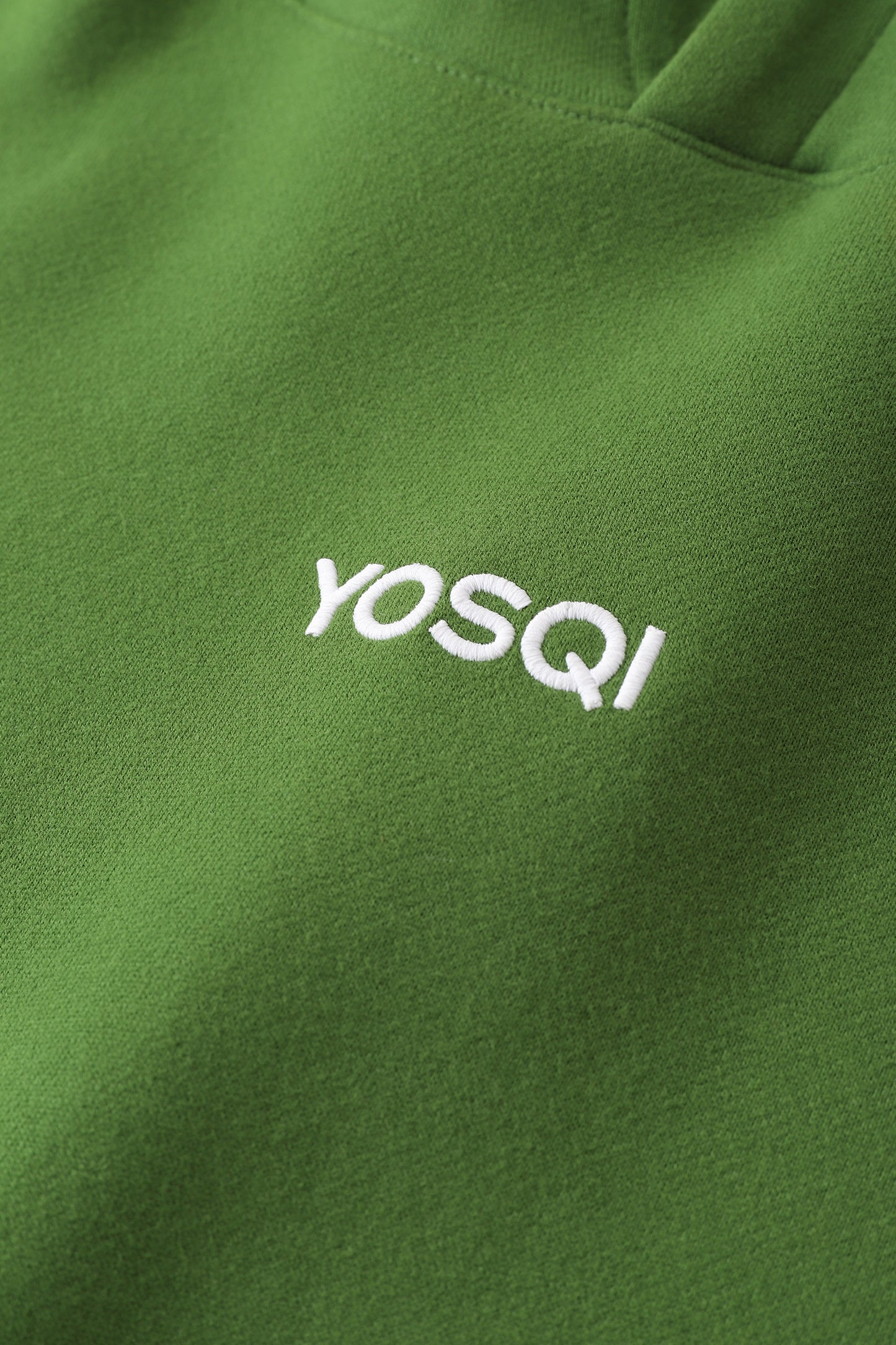YOSQI Hidden Face Oversized Hoodie- Green