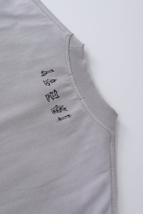 'Art Icon' Baggy Fit Grey T-Shirt