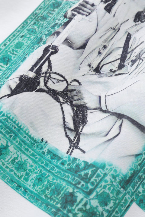 Arabian Art Collection Green Carpet Oversized Hoodie