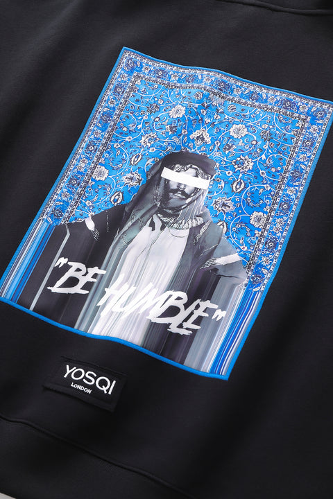 "Be Humble" Patch Oversized Hoodie