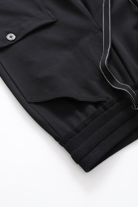 Contrast Stitch Cargo Joggers