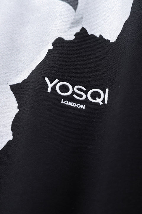 YOSQI Hidden Face Oversized Hoodie