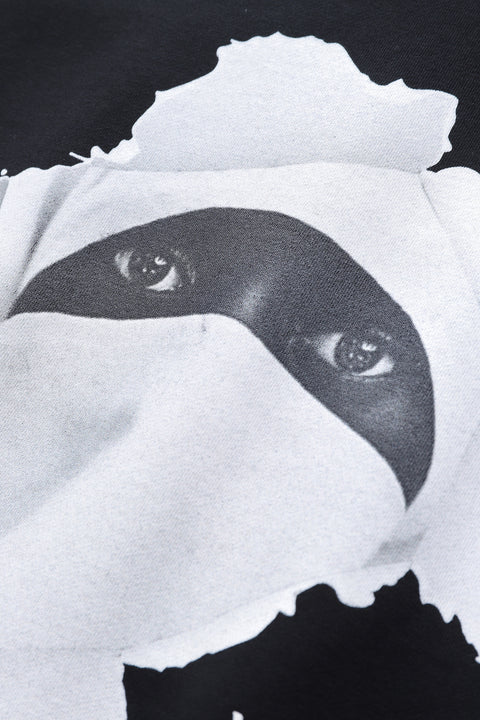 YOSQI Hidden Face Oversized Hoodie