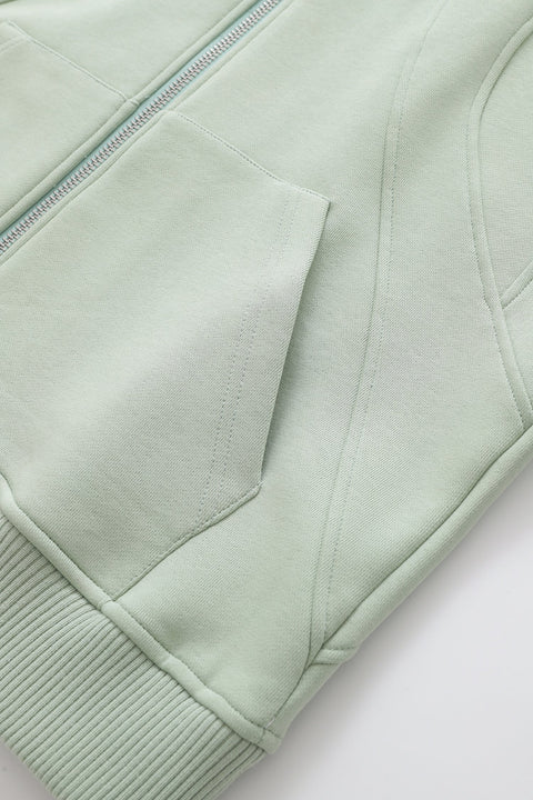 Slogan Zip Hoodie