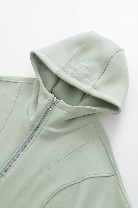Slogan Zip Hoodie