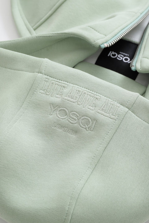 Slogan Zip Hoodie