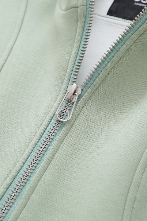 Slogan Zip Hoodie