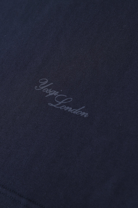 Blue London Script Tee