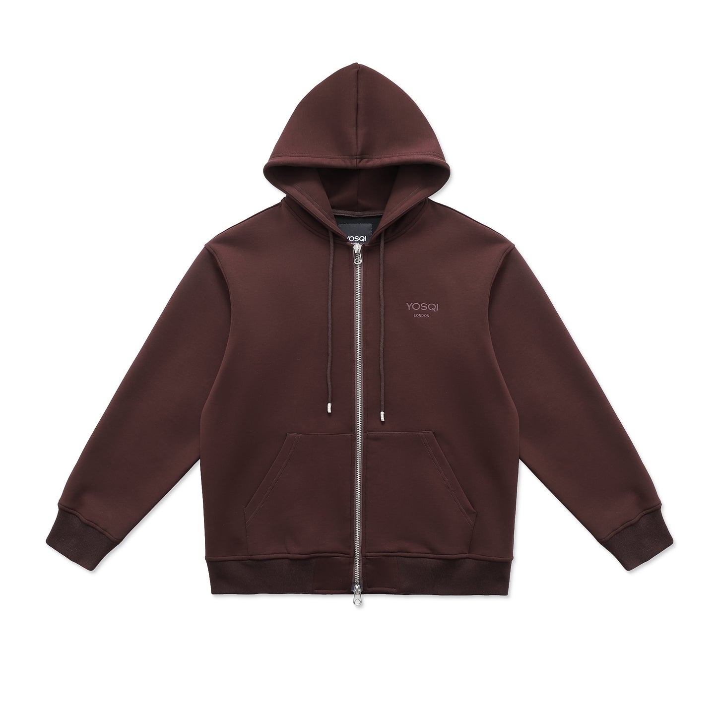 Yosqi London Zipped Hoodie(Brown)