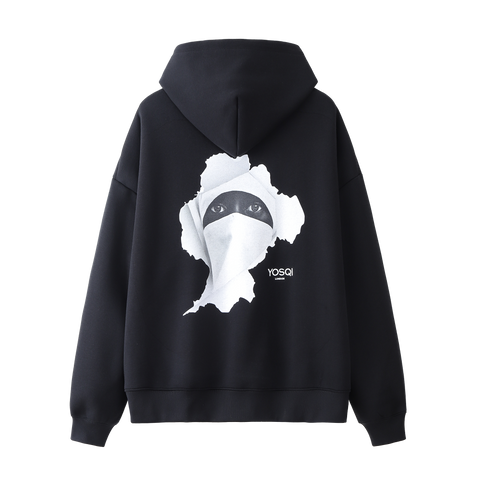 YOSQI Hidden Face Oversized Hoodie