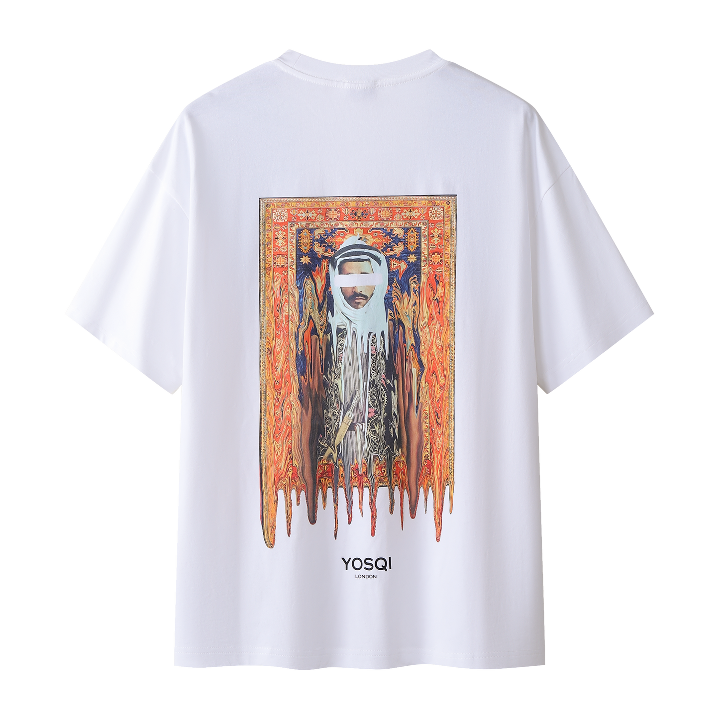 Yosqi Orange Melting Carpet Black tee