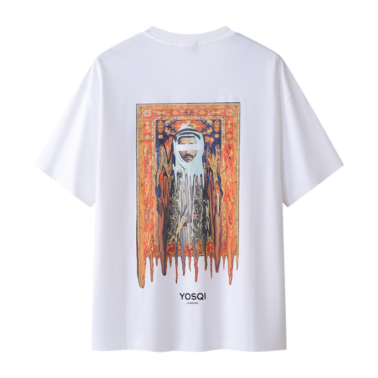 Yosqi Orange Melting Carpet Black tee