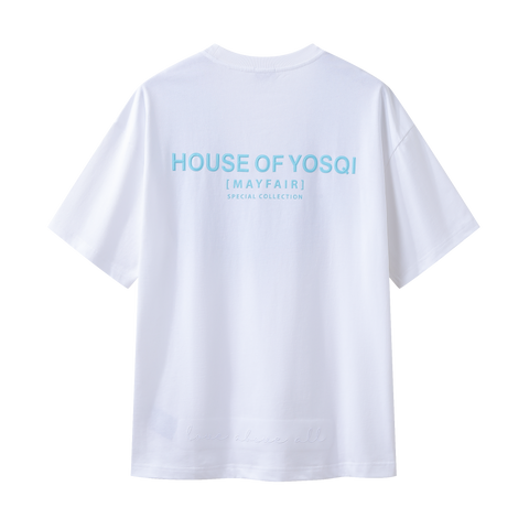 Mayfair Tee (Blue Rock Print)