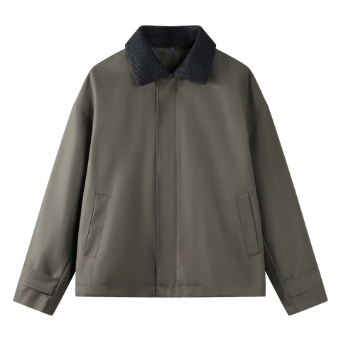 Woven Collar Jacket