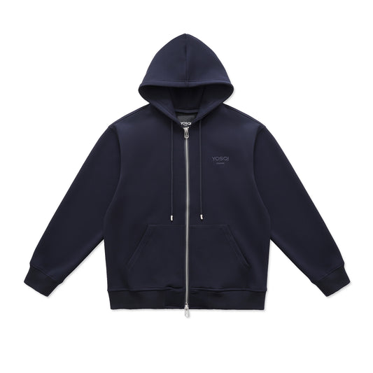 Yosqi London Zipped Hoodie(Navy)