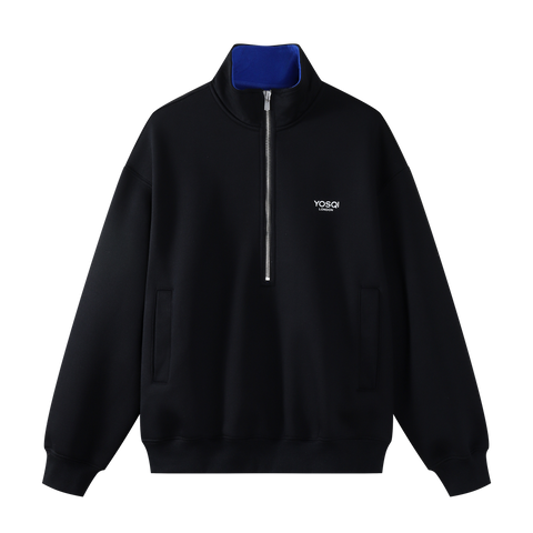 Contrast Collar Half-Zip