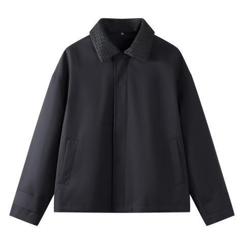 Woven Collar Jacket
