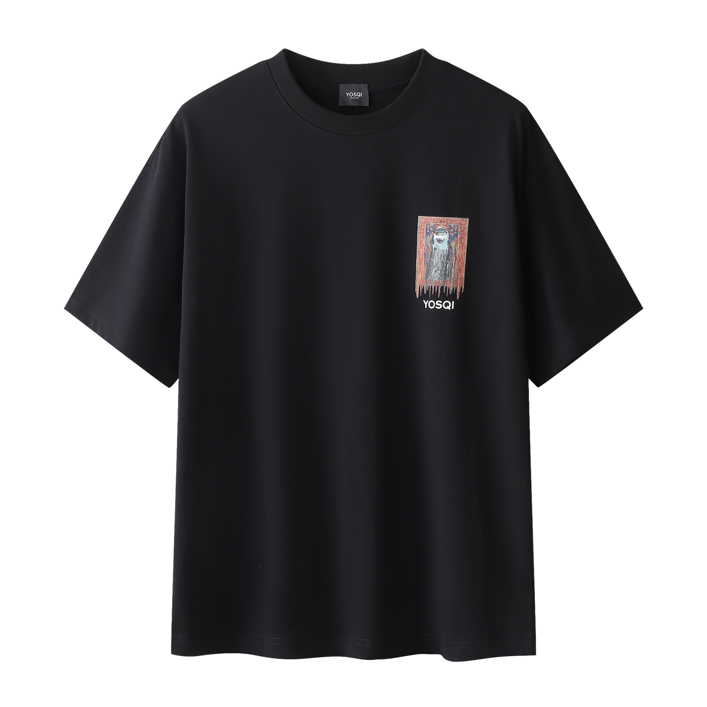 Yosqi Orange Melting Carpet Black tee