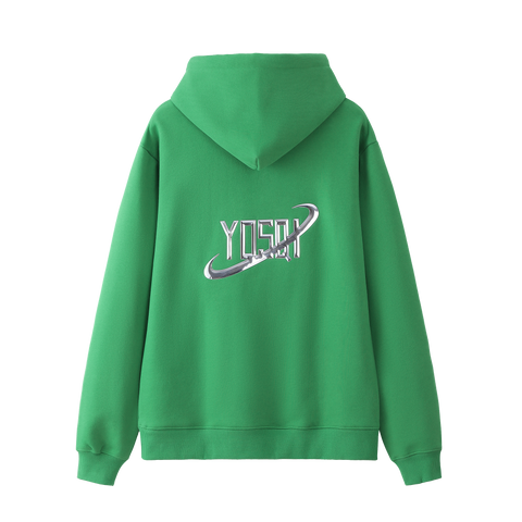 YOSQI Space Regular Fit Hoodie- Green