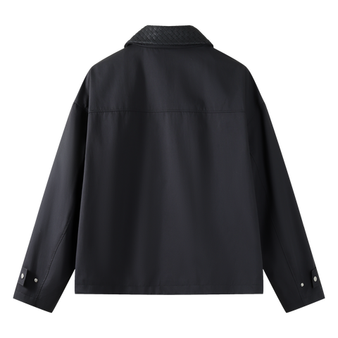 Woven Collar Jacket