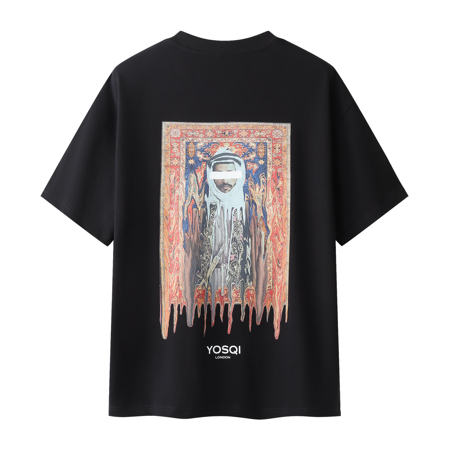 Yosqi Orange Melting Carpet Black tee