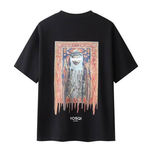 Yosqi Orange Melting Carpet Black tee