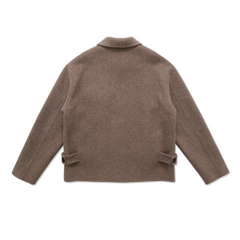 Beige Wool Pocket Jacket