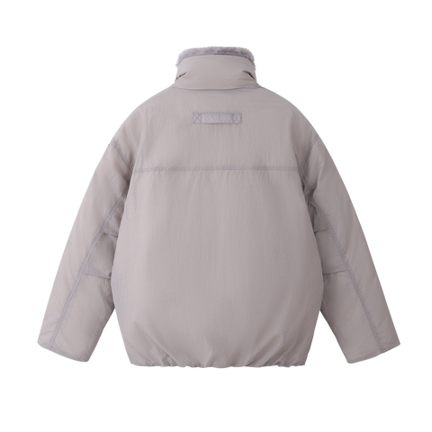 Shield Puffer Jacket with Faux Fur Collar