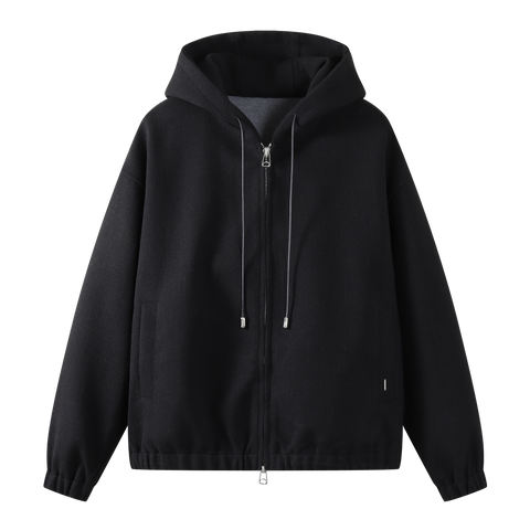 Wool Zip Hoodie