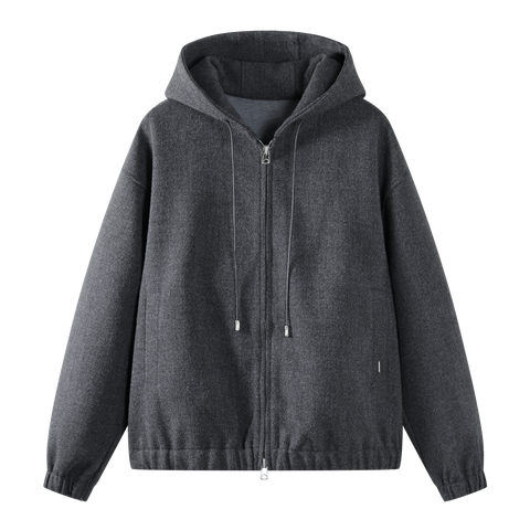 Wool Zip Hoodie