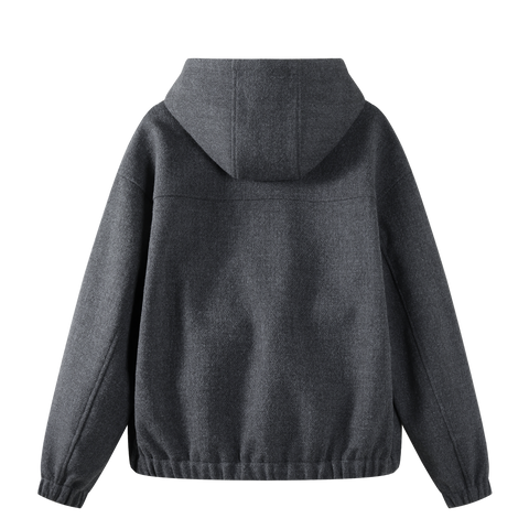 Wool Zip Hoodie