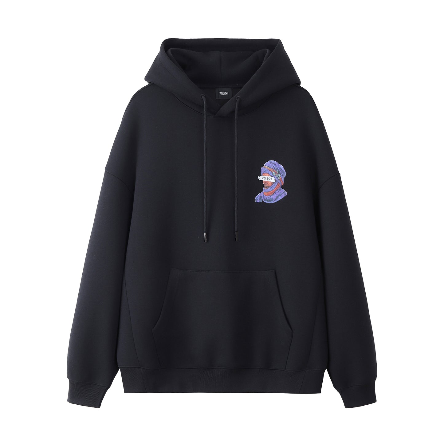 YOSQI Purple Arab Hoodie- Black