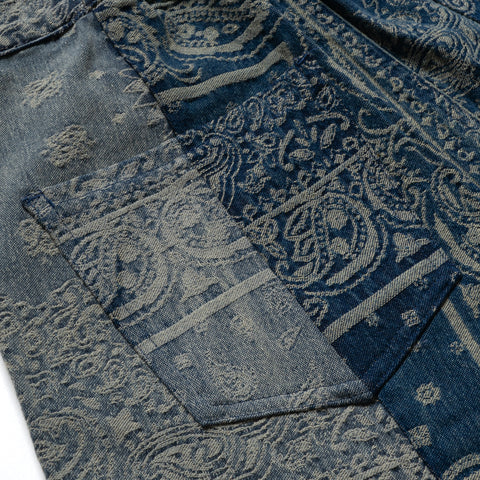 Yosqi Paisley Denim Jeans