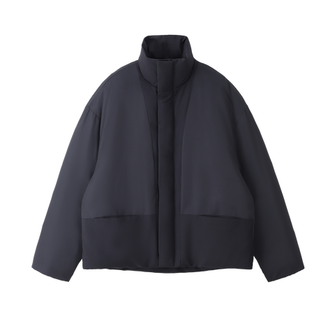 Sculpted High-Neck Puffer Jacket