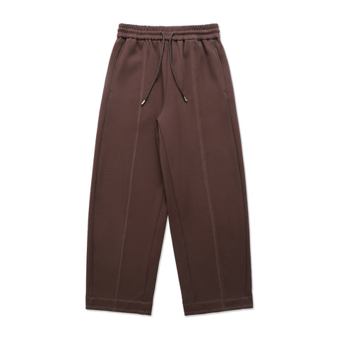 Brown Contrast Stitch Joggers