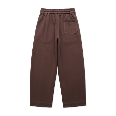 Brown Contrast Stitch Joggers